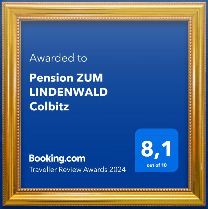 Hotel Pension Zum Lindenwald Colbitz Exterior foto